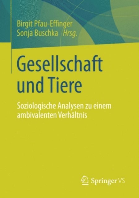 Sonja Buschka, Birgit Pfau-Effinger - Gesellschaft und Tiere, E-bok