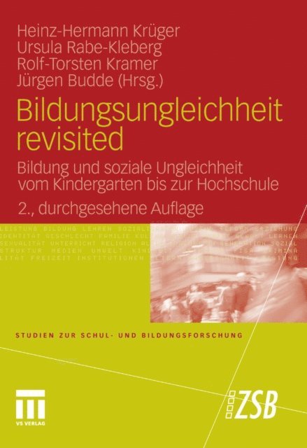 Juergen Budde, Rolf-Torsten Kramer, Ursula Rabe-Kleberg, Heinz-Hermann Kruger - Bildungsungleichheit revisited, E-bok