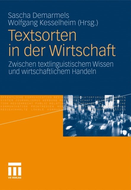 Wolfgang Kesselheim, Sascha Demarmels - Textsorten in der Wirtschaft, E-bok