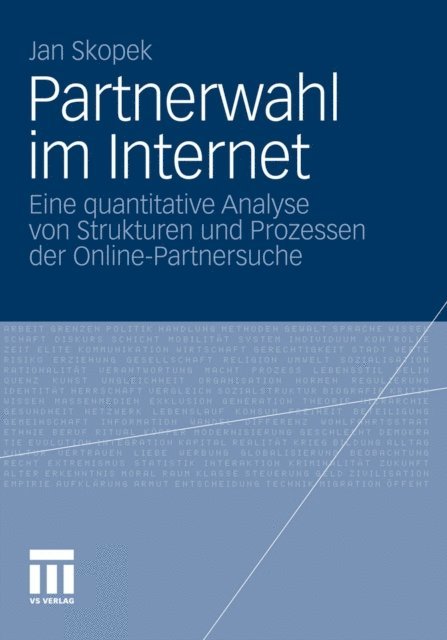 Jan Skopek - Partnerwahl im Internet, E-bok