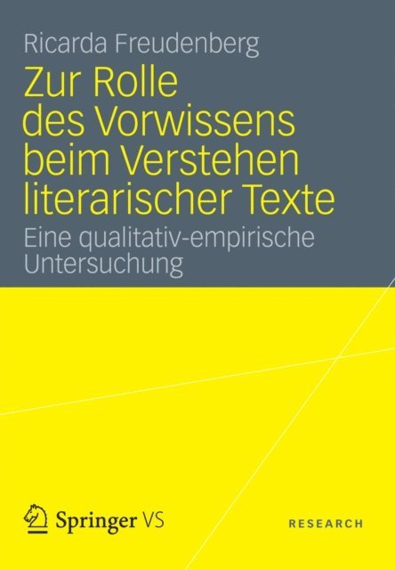 Ricarda Freudenberg - Zur Rolle des Vorwissens beim Verstehen literarischer Texte, E-bok