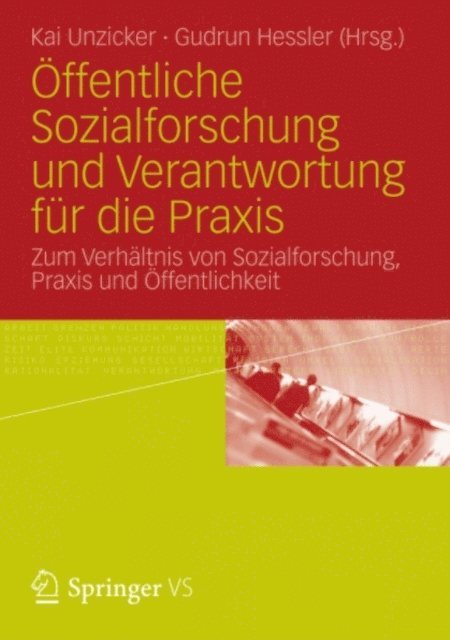 Gudrun Hessler, Kai Unzicker - Öffentliche Sozialforschung und Verantwortung für die Praxis, E-bok