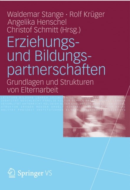 Christof Schmitt, Angelika Henschel, Rolf Kruger, Waldemar Stange - Erziehungs- und Bildungspartnerschaften, E-bok