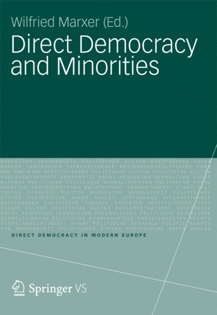 Wilfried Marxer - Direct Democracy and Minorities, E-bok