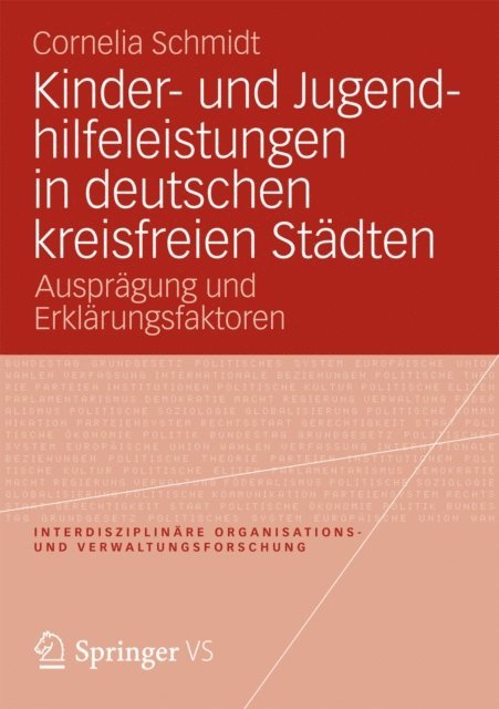 Cornelia Schmidt - Kinder- und Jugendhilfeleistungen in deutschen kreisfreien Städten, E-bok