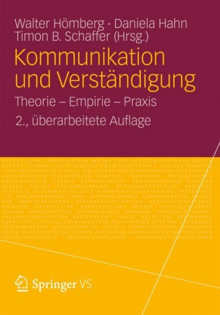 Timon B. Schaffer, Daniela Hahn, Walter Homberg - Kommunikation und Verständigung, E-bok