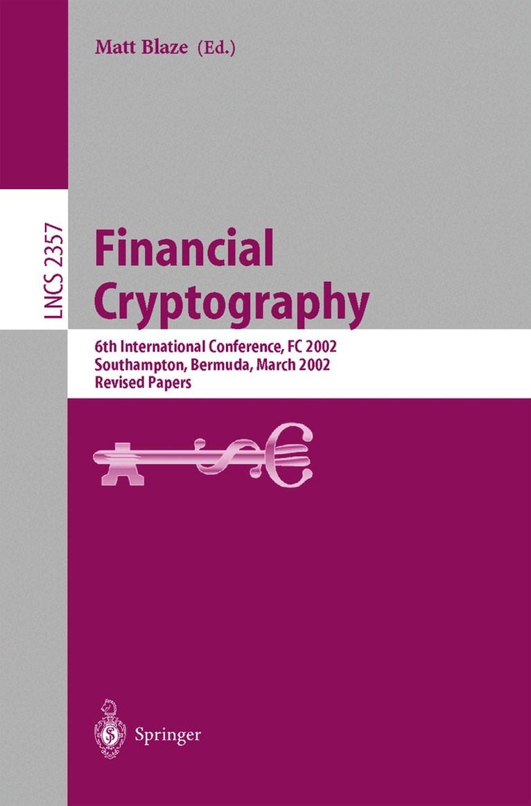 Matt Blaze - Financial Cryptography, Häftad