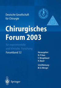 Chirurgisches Forum 2003 fr experimentelle und klinische Forschung