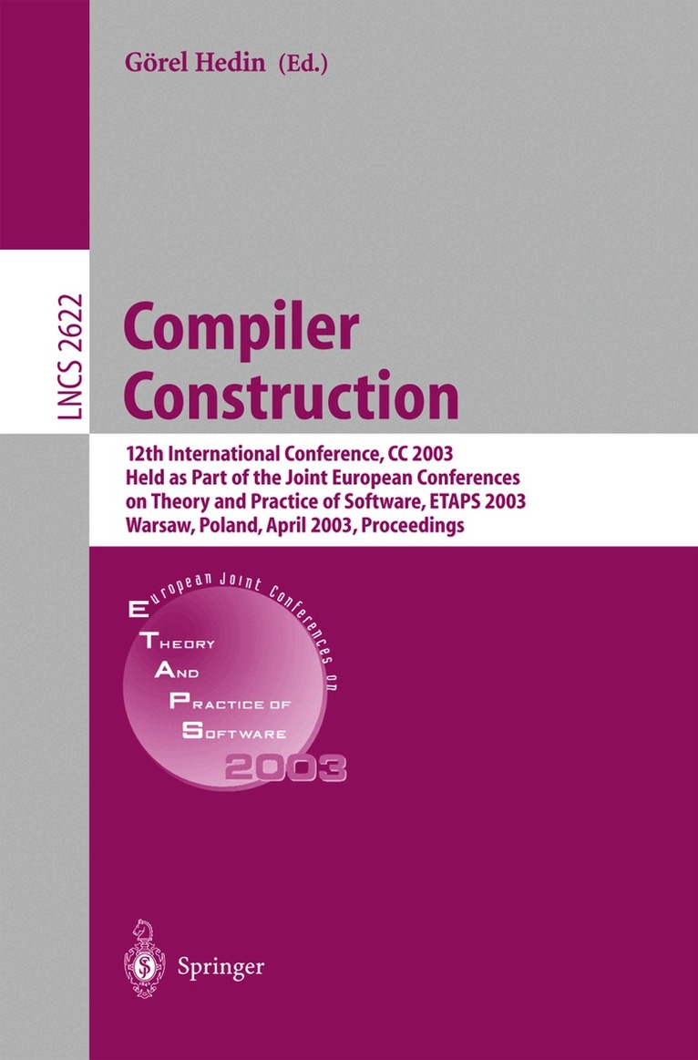 Görel Hedin - Compiler Construction, Häftad