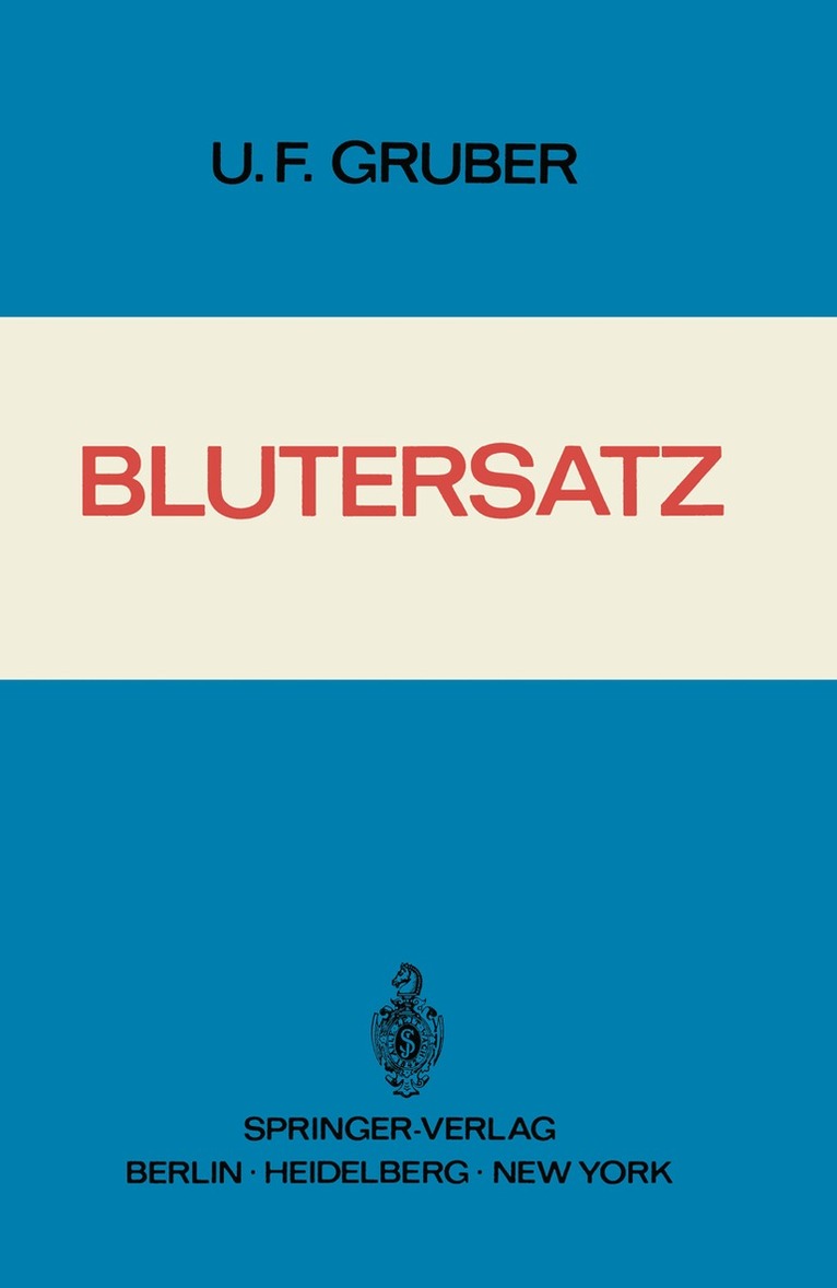 Ulrich Franz Gruber - Blutersatz, Häftad. Tillgänglighet: Lägg i varukorg