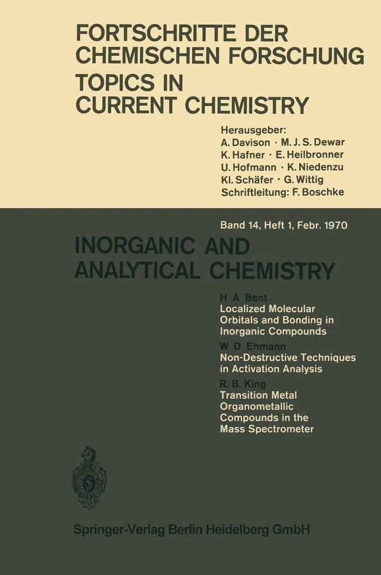 H. A. Bent, W. D. Ehmann, R. B. King - Inorganic and Analytical Chemistry, Häftad. Tillgänglighet: Lägg i varukorg