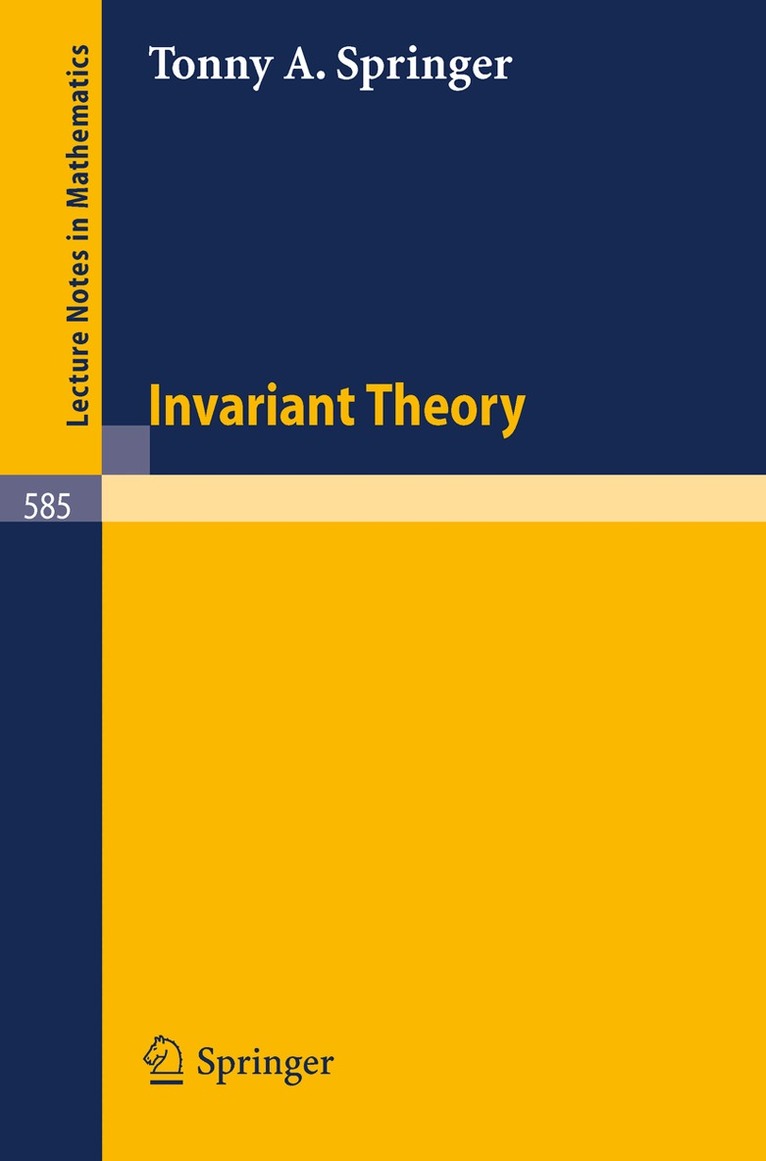 T.A. Springer - Invariant Theory, Häftad. Tillgänglighet: Lägg i varukorg