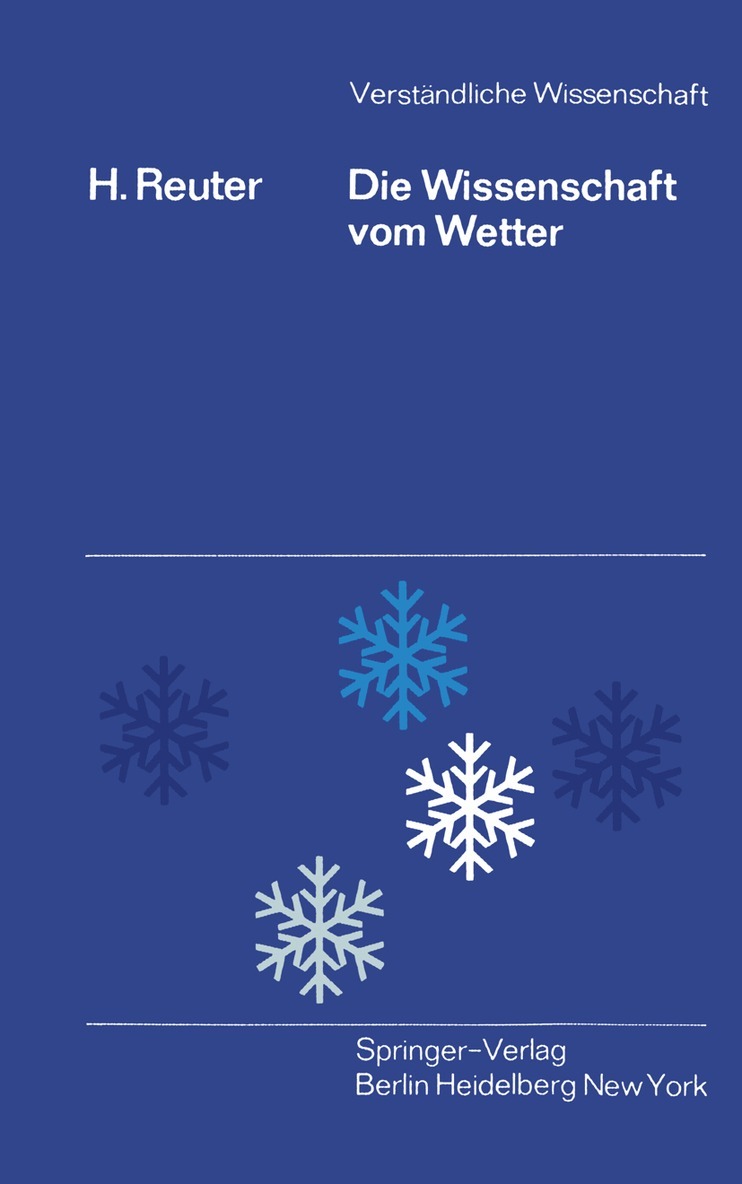 H. Reuter - Die Wissenschaft vom Wetter, Häftad