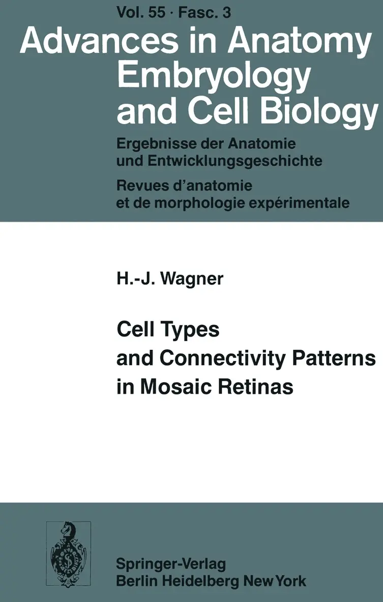 Hans-Joachim Wagner - Cell Types and Connectivity Patterns in Mosaic Retinas, Häftad. Tillgänglighet: Lägg i varukorg