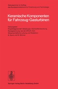 Keramische Komponenten f�r Fahrzeug-Gasturbinen