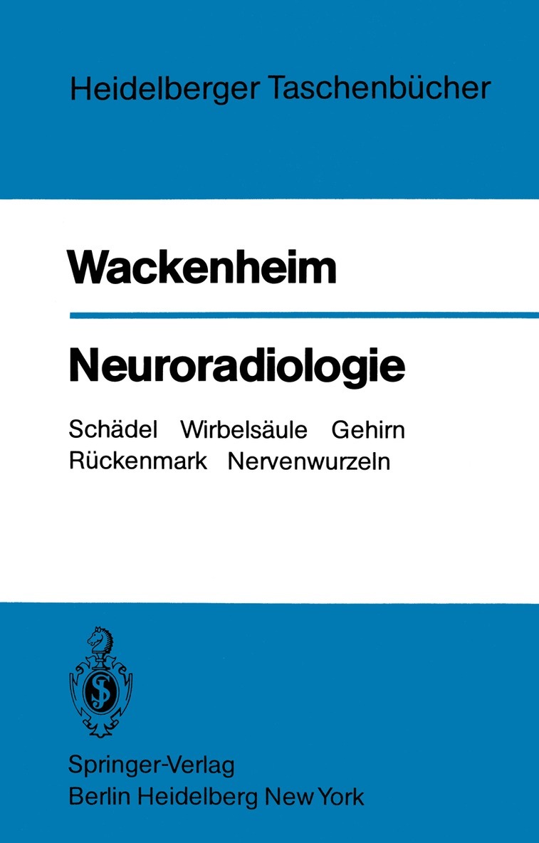 A. Wackenheim - Neuroradiologie, Häftad