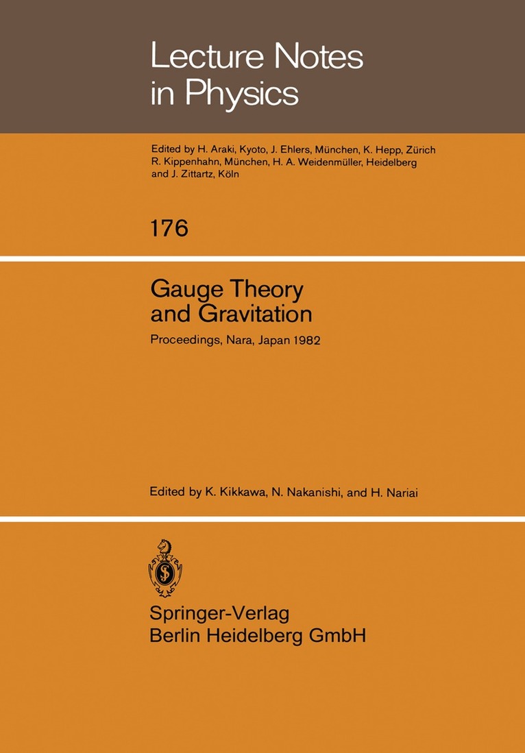 K. Kikkawa, N. Nakanishi, H. Nariai - Gauge Theory and Gravitation, Häftad