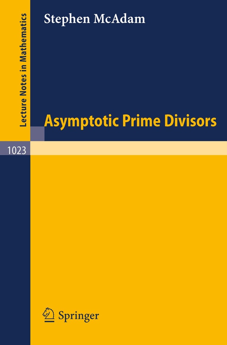 S. McAdam - Asymptotic Prime Divisors, Häftad