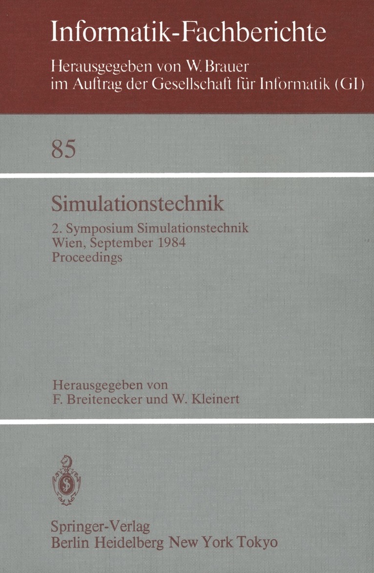 F. Breitenecker, W. Kleinert - Simulationstechnik, Häftad