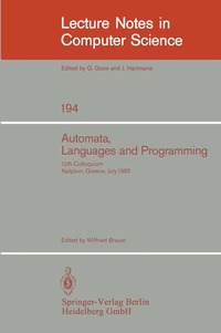 Automata, Languages and Programming