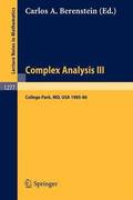 Complex Analysis III