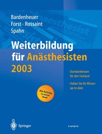 Weiterbildung f�r An�sthesisten 2003