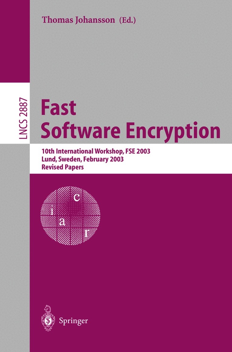Thomas Johansson - Fast Software Encryption, Häftad