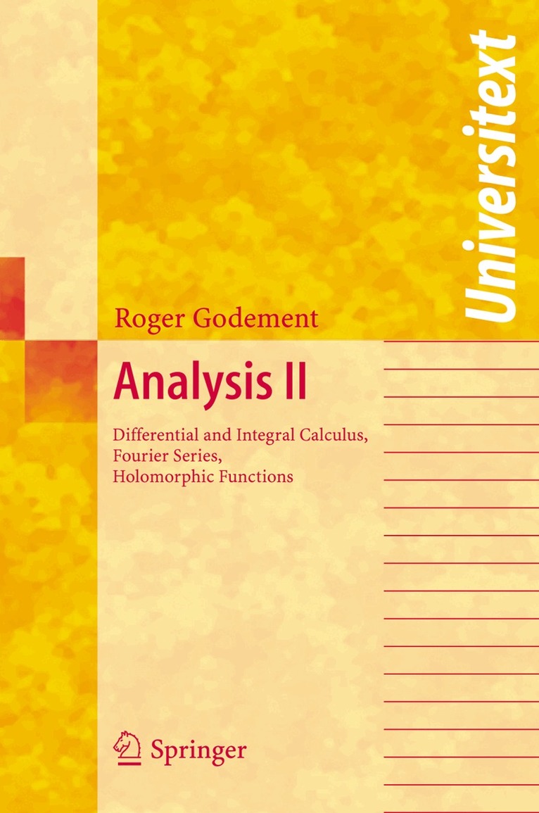 Roger Godement - Analysis II, Häftad