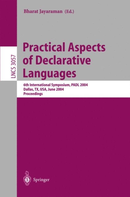 Bharat Jayaraman - Practical Aspects of Declarative Languages, E-bok