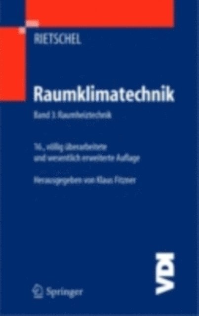 Klaus Fitzner, H. Rietschel - Raumklimatechnik, E-bok