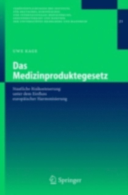 Uwe Kage - Das Medizinproduktegesetz, E-bok
