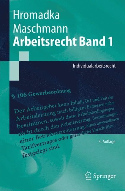 Frank Maschmann, Wolfgang Hromadka - Arbeitsrecht Band 1, E-bok