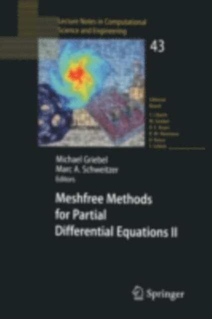 Marc Alexander Schweitzer, Michael Griebel - Meshfree Methods for Partial Differential Equations II, E-bok