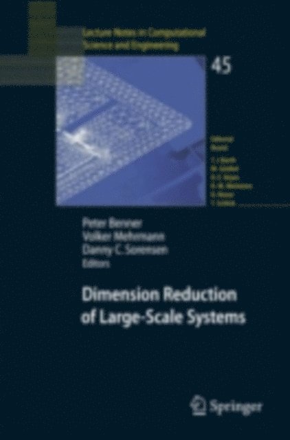 Danny C. Sorensen, Volker Mehrmann, Peter Benner - Dimension Reduction of Large-Scale Systems, E-bok
