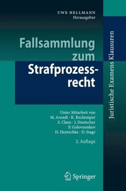 Uwe Hellmann - Fallsammlung zum Strafprozessrecht, E-bok