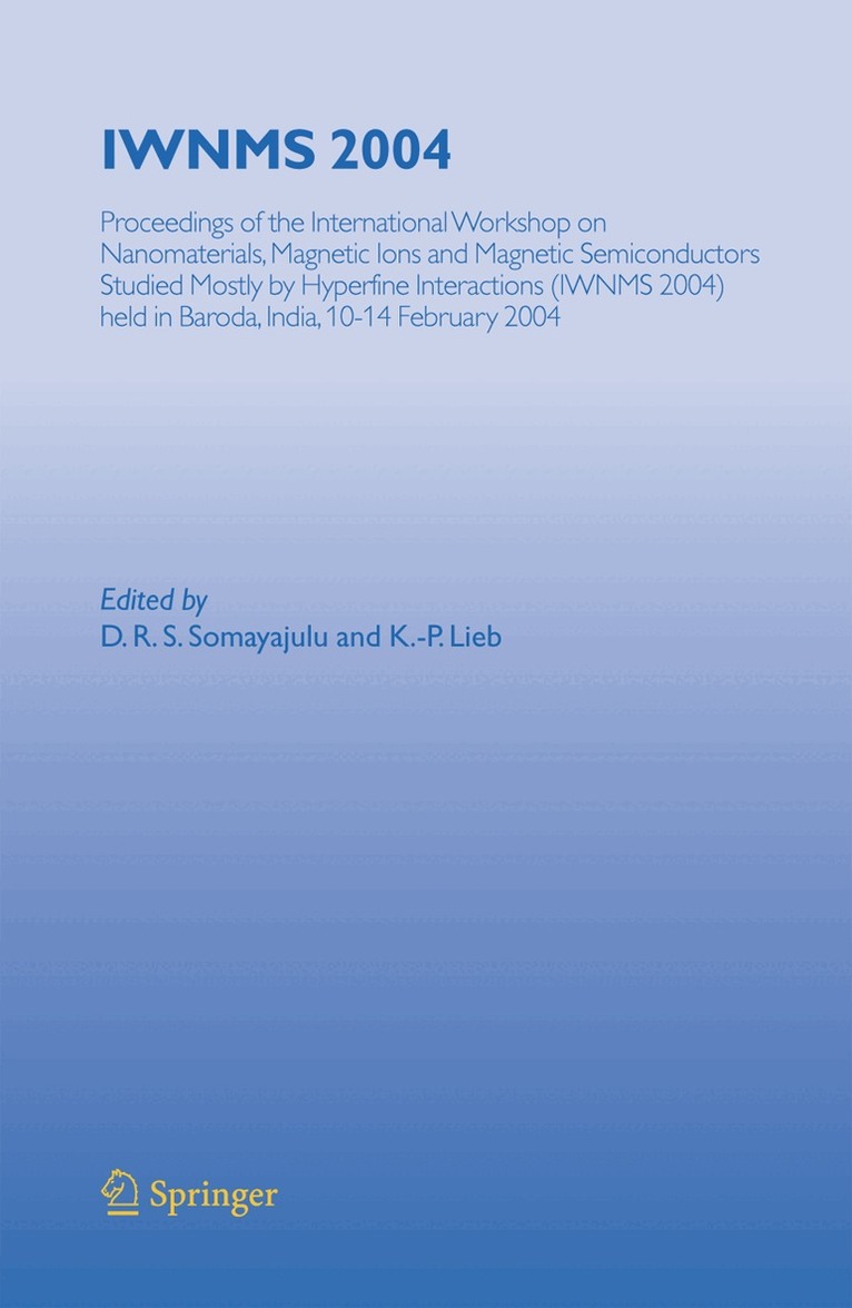 D.R.S. Somayajulu, K.-P. Lieb - IWNMS 2004, Inbunden. Tillgänglighet: Lägg i varukorg