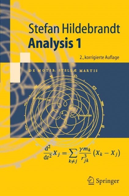 Stefan Hildebrandt - Analysis 1, E-bok