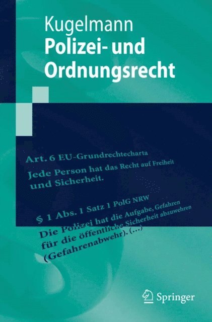 Dieter Kugelmann - Polizei- und Ordnungsrecht, E-bok