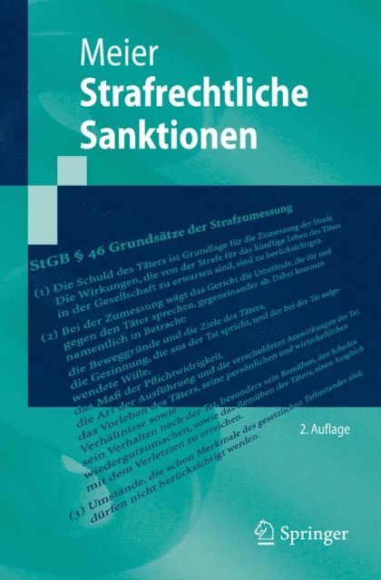 Bernd-Dieter Meier - Strafrechtliche Sanktionen, E-bok