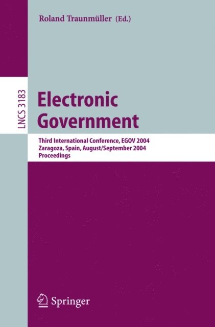 Roland Traunmuller - Electronic Government, E-bok