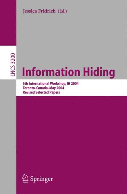 Jessica Fridrich - Information Hiding, E-bok