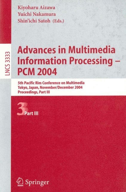 Shin'ichi Satoh, Yuichi Nakamura, Kiyoharu Aizawa - Advances in Multimedia Information Processing - PCM 2004, E-bok