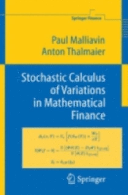 Anton Thalmaier, Paul Malliavin - Stochastic Calculus of Variations in Mathematical Finance, E-bok