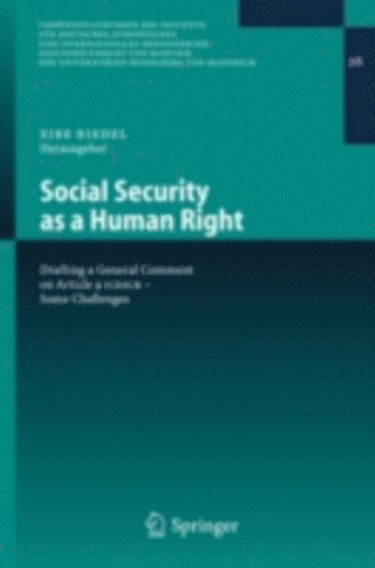 Eibe H. Riedel - Social Security as a Human Right, E-bok
