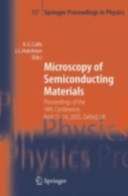 John L. Hutchison, A.G. Cullis - Microscopy of Semiconducting Materials, E-bok