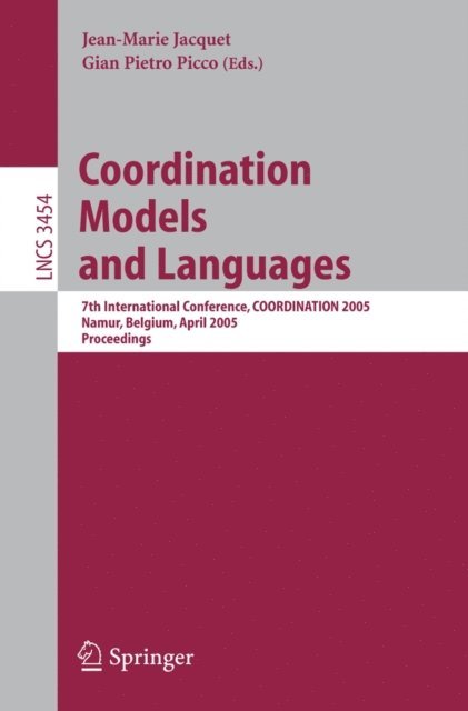Gian Pietro Picco, Jean-Marie Jacquet - Coordination Models and Languages, E-bok