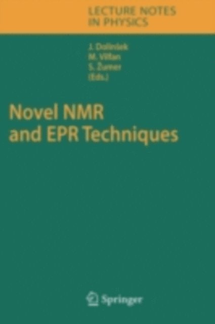 Slobodan Zumer, Marija Vilfan, J. Dolinsek - Novel NMR and EPR Techniques, E-bok