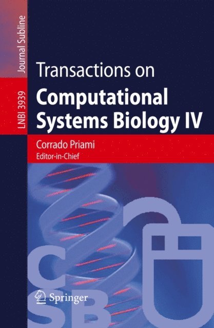 Stephen Emmott, Luca Cardelli - Transactions on Computational Systems Biology IV, E-bok