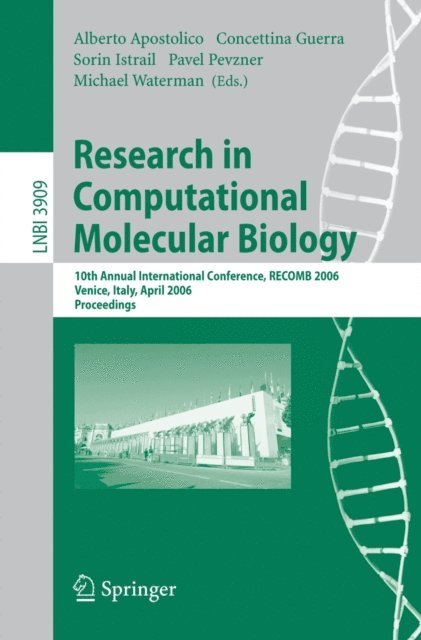 Michael Waterman, Pavel Pevzner, Sorin Istrail, Concettina Guerra, Alberto Apostolico - Research in Computational Molecular Biology, E-bok
