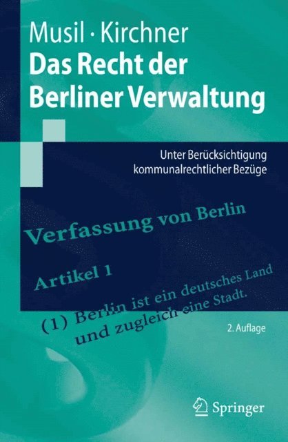 Soren Kirchner, Andreas Musil - Das Recht der Berliner Verwaltung, E-bok